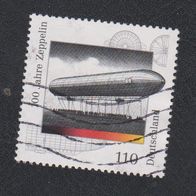 BRD Sondermarke " 100 Jahre Zeppelin-Schiffe " Michelnr. 2128 o