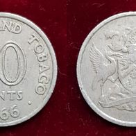 12665(1) 10 Cent (Trinidad & Tobago) 1966 in ss ....... von * * * Berlin-coins * * *