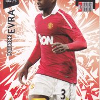 Manchester United Panini Trading Card Champions League 2010 Patrice Evra