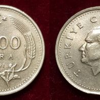 2026(1) 1000 Lira (Türkei) 1991 in vz- ................. von * * * Berlin-coins * * *