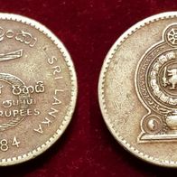 4195(2) 5 Rupien (Sri Lanka) 1984 in ss ................ von * * * Berlin-coins * * *