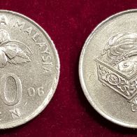 10901(1) 20 Sen (Malaysia) 2006 in ss+ ................ von * * * Berlin-coins * * *