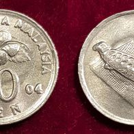 10029(2) 10 Sen (Malaysia) 2004 in unc- ............... von * * * Berlin-coins * * *