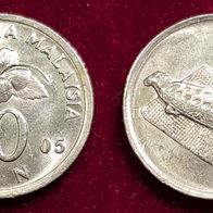 10030(2) 10 Sen (Malaysia) 2005 in vz ................. von * * * Berlin-coins * * *