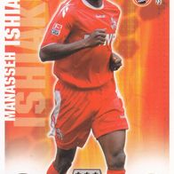 1. FC Köln Topps Match Attax Trading Card 2008 Manasseh Ishiaku Nr.213