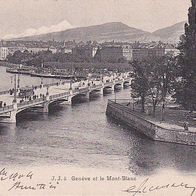 AK Schweiz - Genève et le Mont-Blanc - 1913 (3842)