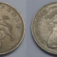 Großbritannien 10 New Pennce 1969 ## Li7