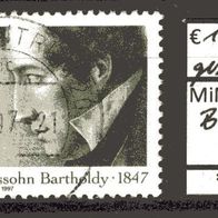 BRD / Bund 1997 150. Todestag von Felix Mendelssohn Bartholdy MiNr. 1953 Vollstempel