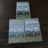 3x Musikkassetten "Lieder der Heimat"