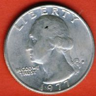USA 25 Cents 1977 D