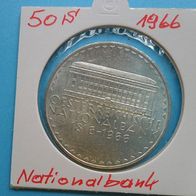 Österreich 1966 50 Schilling Silber Nationalbank