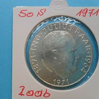 Österreich 1971 50 Schilling Silber Raab