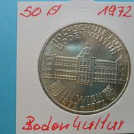 Österreich 1972 50 Schilling Silber Bodenkultur