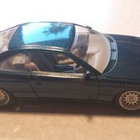 Modellauto Welly BMW 850i Scale 1/24 No. 9372 Made in China blaumetallic Maßstab 1:24