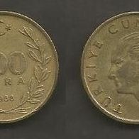 Münze Türkei: 100 Lira 1988
