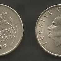 Münze Türkei: 10 Bin Lira 1998