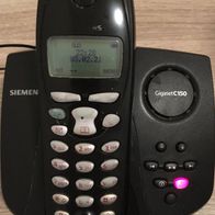 Festnetztelefon Siemens Gigaset C150 schnurlos mit Anrufbeantworter auf Ladestation