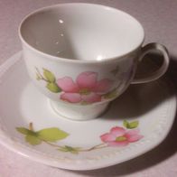Mitterteich Porzellan Tasse und Untertasse + + + Blume