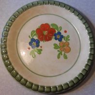 Staffel Stoneware Germany großer Teller Blumen grün Ø 26,5cm H2cm