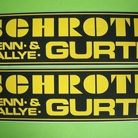 Schroth Renn- & Rallye Gurte - 2 mittelgroße Aufkleber