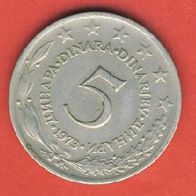Jugoslawien 5 Dinara 1973