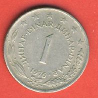 Jugoslawien 1 Dinar 1976