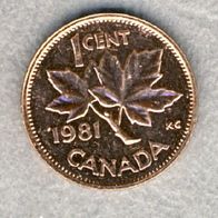 Kanada 1 Cent 1981 Top