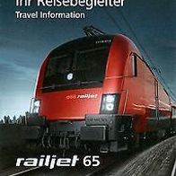 Reisebegleiter Reiseplan ÖBB RJ 65 München Hbf- Budapest 2013 Österreich railjet