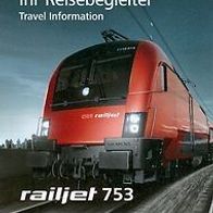 Reisebegleiter Reiseplan ÖBB RJ 753 Wien-Meidling - Graz Hbf 2012 Oper Eisenbahn
