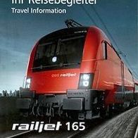 Reisebegleiter Reiseplan ÖBB RJ 165 Zürich -Wien - Budapest 2013 railjet Hungary