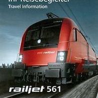 Reisebegleiter Reiseplan ÖBB RJ 561 Lindau - Bregenz - Wien West Bahnhof 2012 DB