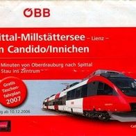 Fahrplan ÖBB 2006 Spittal an der Drau - San Candido Innichen Strecke 223 Kärnten