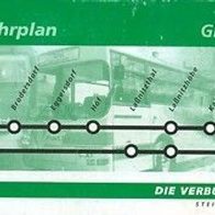 Fahrplan Verbundlinie 2001 Graz - Gleisdorf Steiermark Eisenbahn Autobus Bus
