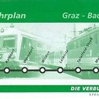 Fahrplan Verbundlinie 2001 Radkersburger Bahn Graz - Spielfeld - Bad Radkersburg