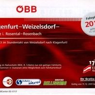 ÖBB 2006 Klagenfurt - Weizelsdorf - Feistritz im Rosental- Rosenbach Strecke 660
