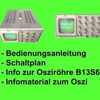 Bedienungsanleitung, Reparatur, Schaltplan, Info Oszi ED2, ED 2, DDR