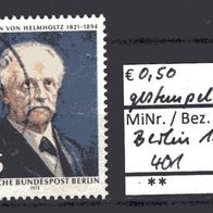 Berlin 1971 150. Geburtstag von Hermann von Helmholtz MiNr. 401 gestempelt