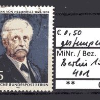 Berlin 1971 150. Geburtstag von Hermann von Helmholtz MiNr. 401 gestempelt -2-