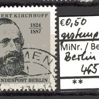 Berlin 1974 150. Geburtstag von Robert Kirchhoff MiNr. 465 gestempelt -3-