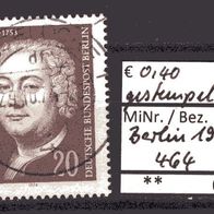 Berlin 1974 275. Geburtstag von Georg Wenzelslaus von Knobelsdorff MiNr. 464 gest. -1