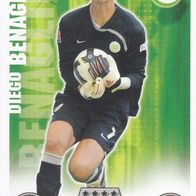 VFL Wolfsburg Topps Match Attax Trading Card 2008 Diego Benaglio Nr.307