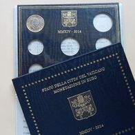 Vatikan 2014 Münzsatz Folder mit 1 Euro