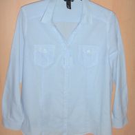 Schöne Umstandsbluse Gr. XL 44 46 Blau Weiß H&M Mama