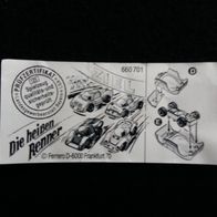 Ü - Ei Beipackzettel Die heißen Renner 660 701