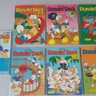 Donald Duck Taschenbuch Ehapa Nr. 103, 300, 304, 305, 306, 308, 338