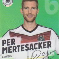 Rewe Sammelkarte - Fußball-WM 2014 - Nr.6/34 Per Mertesacker - NEU