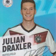 Rewe Sammelkarte - Fußball-WM 2014 - Nr.22/34 Julian Draxler - NEU