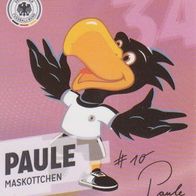 Rewe Sammelkarte - Fußball-WM 2014 - Nr.34/34 Maskottchen Paule - NEU