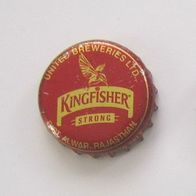 Kronkorken von Kingfisher Strong, Bier aus Indien, rar + alt