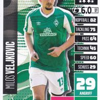 Werder Bremen Topps Match Attax Trading Card 2020 Milos Veljkovic Nr.84